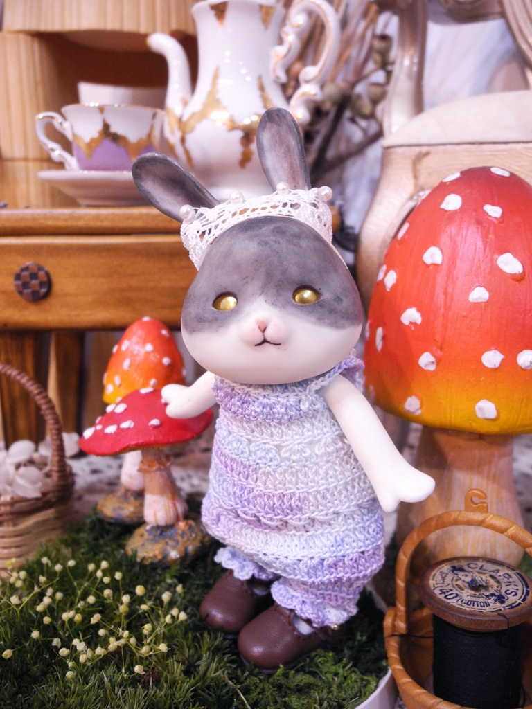 【Tバーシューズ グレー / オビツ22 / オビツ24 / ピュアニーモ / KIWI】Fatiao Doll Shop