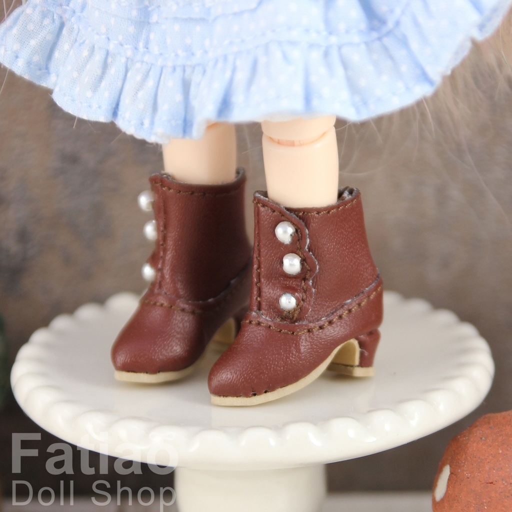 【パールショートブーツ / Obitsu 11 / Blythe / 復刻版初代リカちゃん】Fatiao Doll Shop
