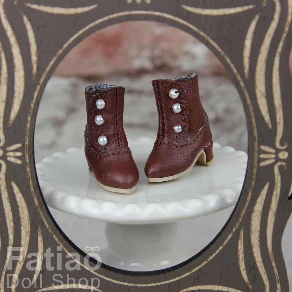 【パールショートブーツ / Obitsu 11 / Blythe / 復刻版初代リカちゃん】Fatiao Doll Shop