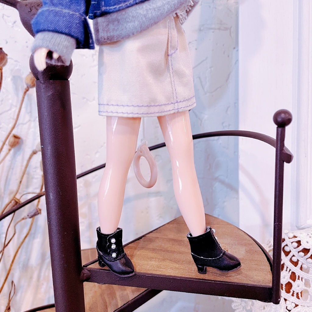 【パールショートブーツ / Obitsu 11 / Blythe / 復刻版初代リカちゃん】Fatiao Doll Shop