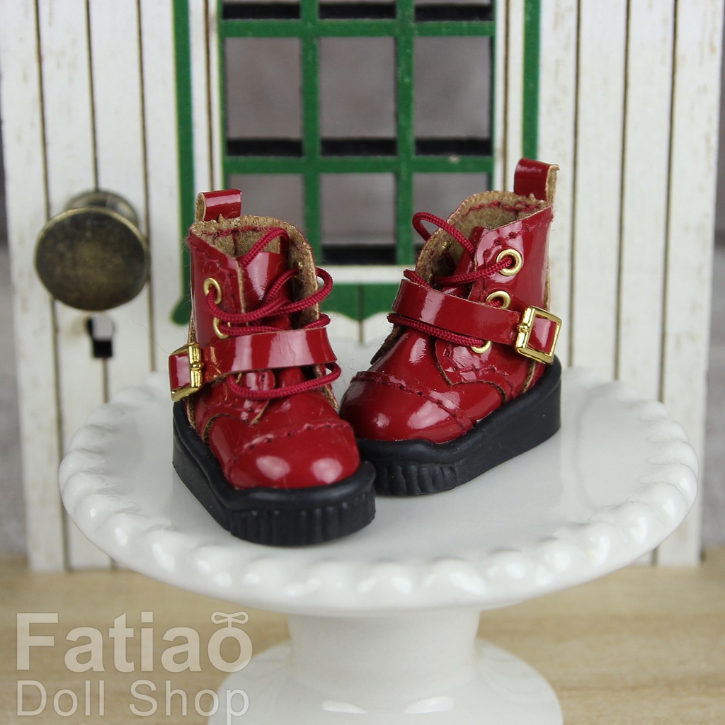 【モンクブーツ A / Obitsu 11 / Blythe / 初代リカちゃん / momoko】Fatiao Doll Shop