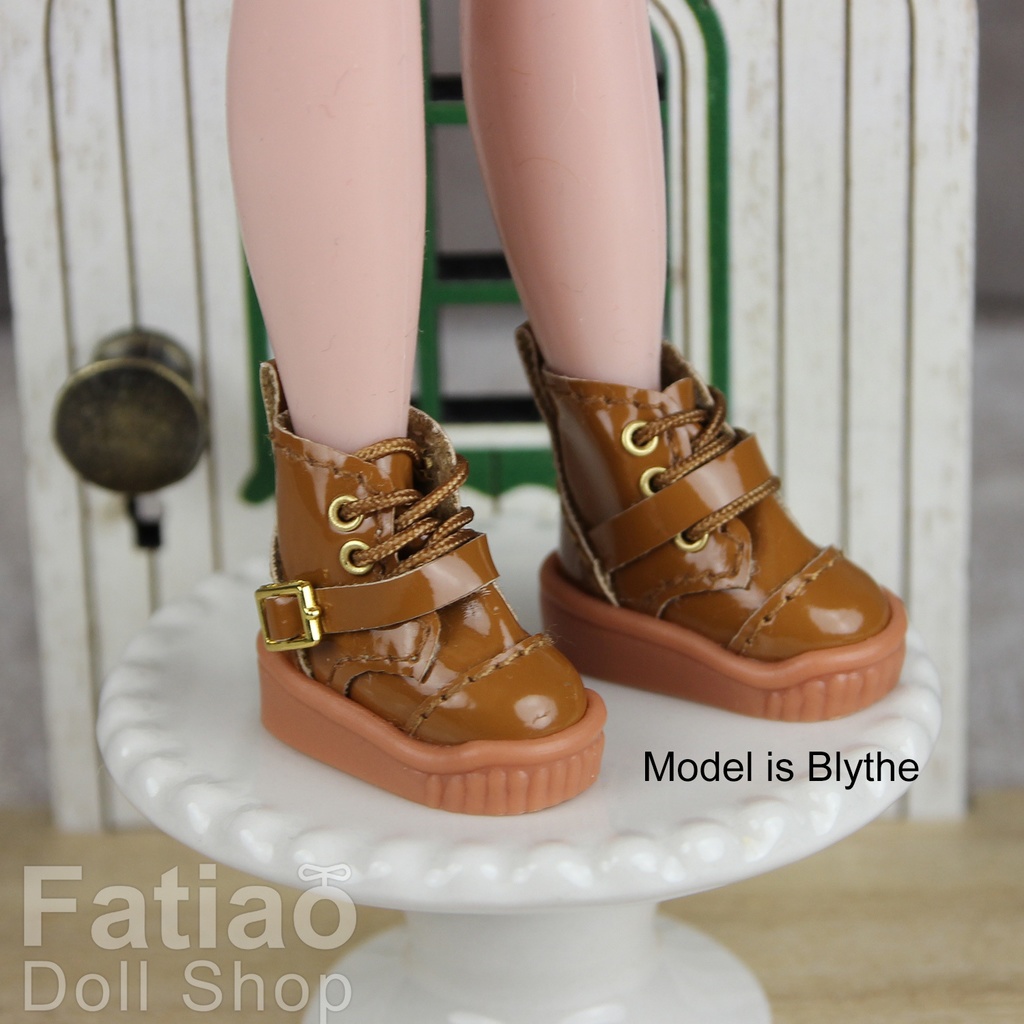 【モンクブーツ A / Obitsu 11 / Blythe / 初代リカちゃん / momoko】Fatiao Doll Shop