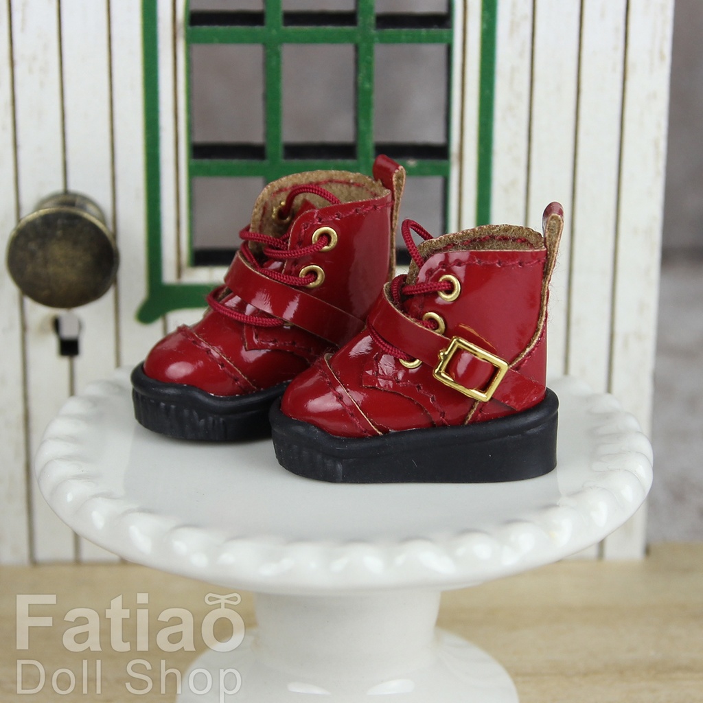 【モンクブーツ A / Obitsu 11 / Blythe / 初代リカちゃん / momoko】Fatiao Doll Shop