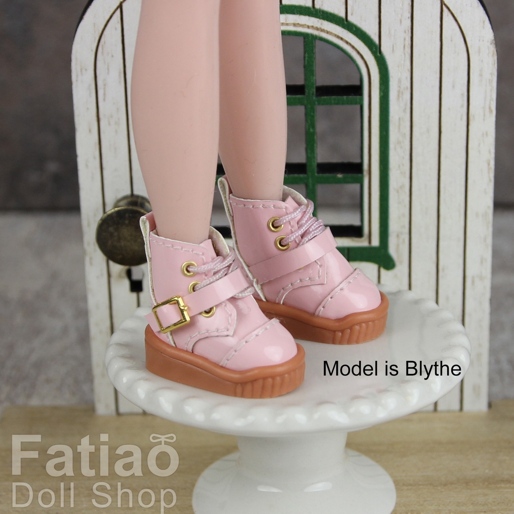 【モンクブーツ A / Obitsu 11 / Blythe / 初代リカちゃん / momoko】Fatiao Doll Shop