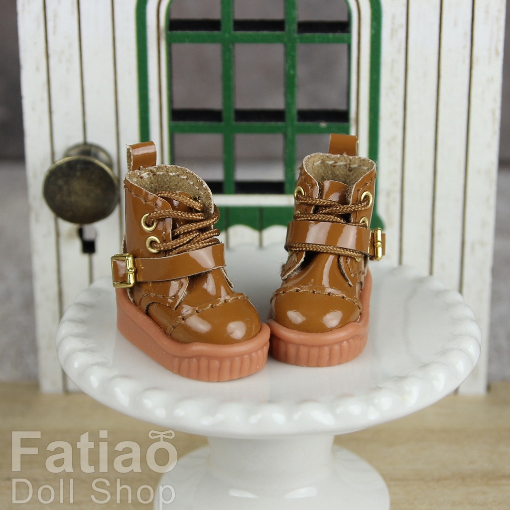 【モンクブーツ A / Obitsu 11 / Blythe / 初代リカちゃん / momoko】Fatiao Doll Shop