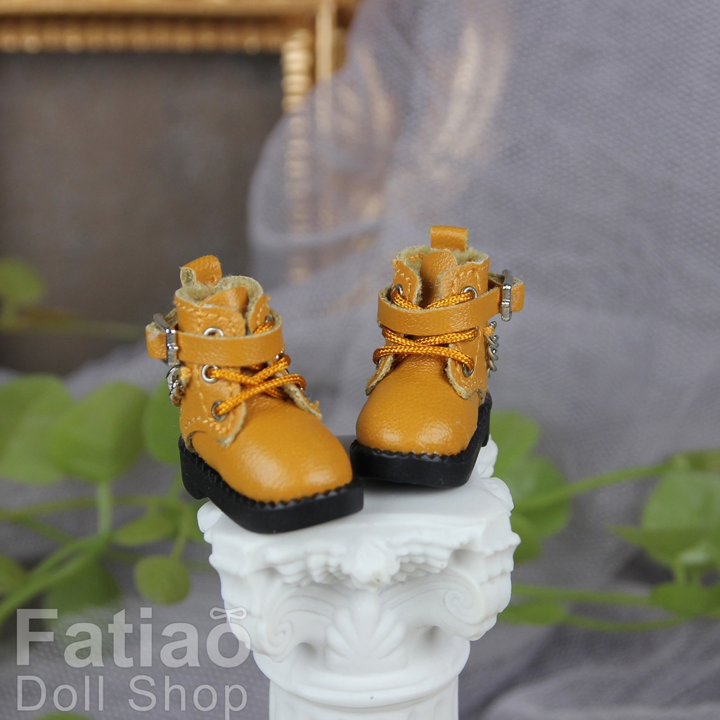 【モンクブーツ B / Obitsu 11 / Blythe / 初代リカちゃん】Fatiao Doll Shop