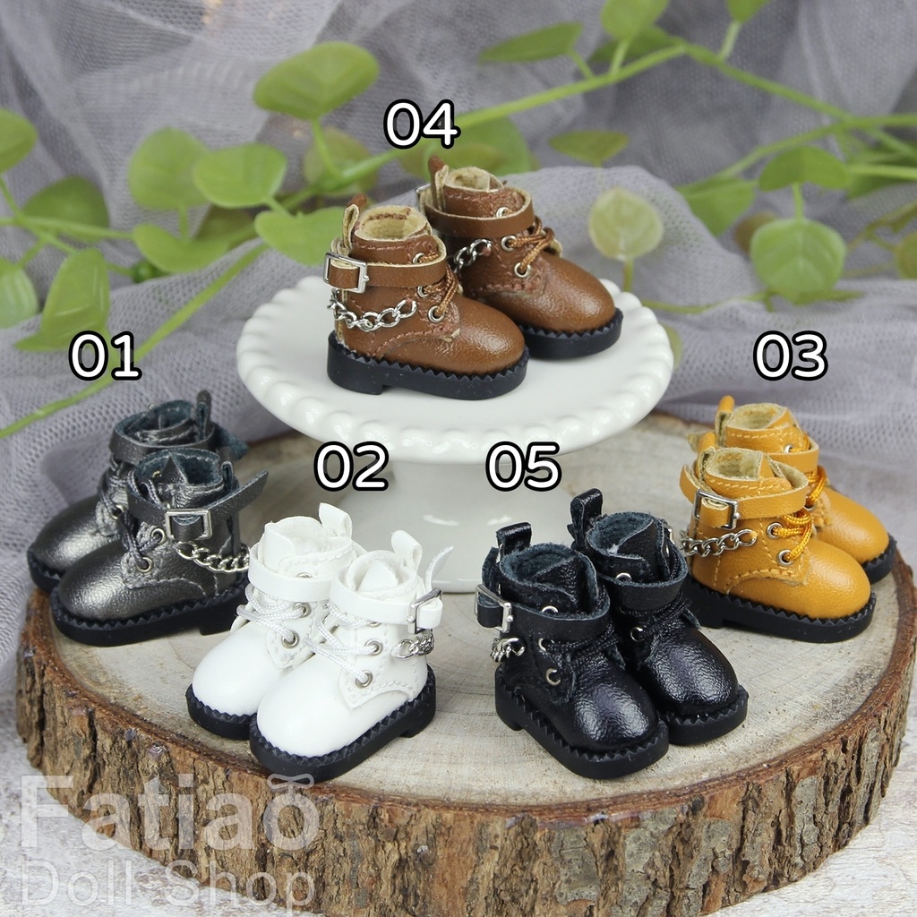 【モンクブーツ B / Obitsu 11 / Blythe / 初代リカちゃん】Fatiao Doll Shop