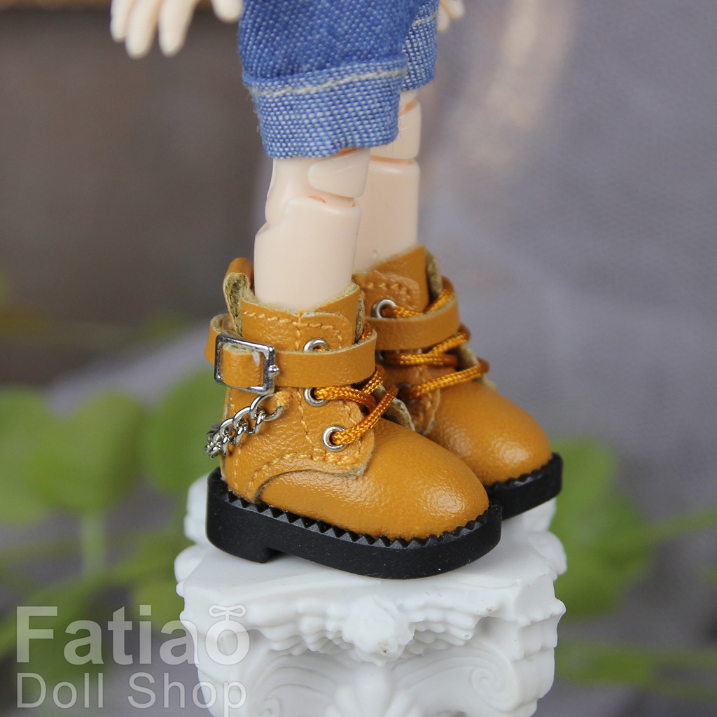 【モンクブーツ B / Obitsu 11 / Blythe / 初代リカちゃん】Fatiao Doll Shop