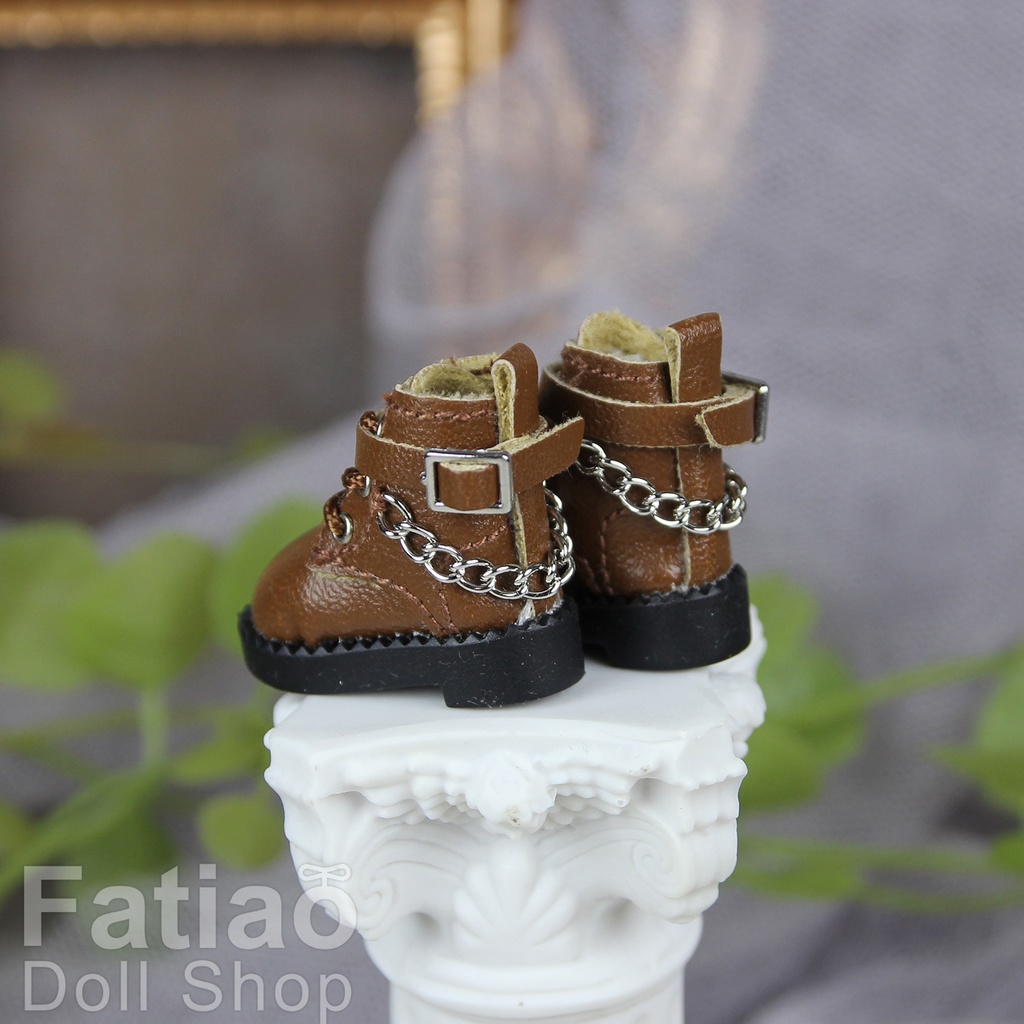 【モンクブーツ B / Obitsu 11 / Blythe / 初代リカちゃん】Fatiao Doll Shop
