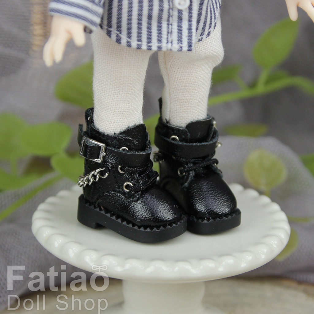 【モンクブーツ B / Obitsu 11 / Blythe / 初代リカちゃん】Fatiao Doll Shop