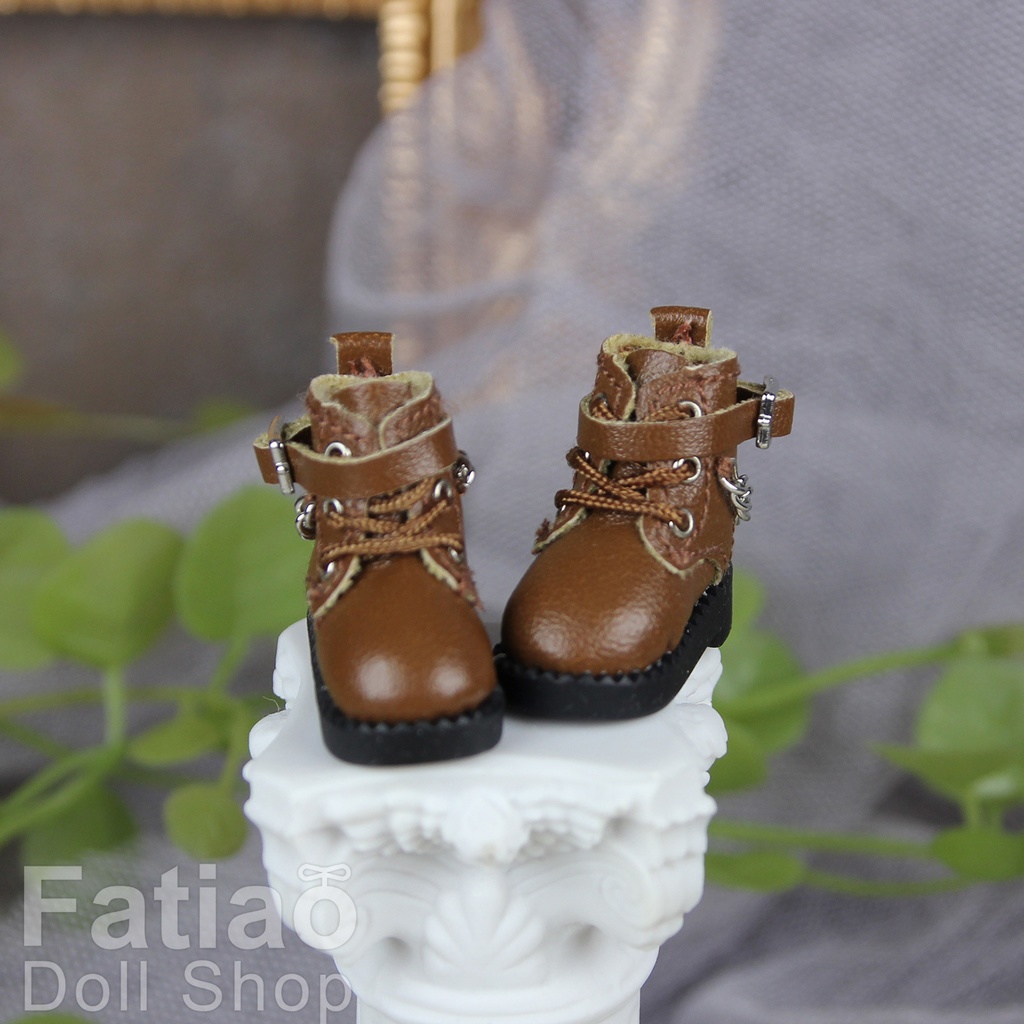 【モンクブーツ B / Obitsu 11 / Blythe / 初代リカちゃん】Fatiao Doll Shop