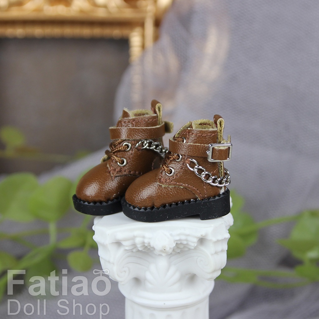 【モンクブーツ B / Obitsu 11 / Blythe / 初代リカちゃん】Fatiao Doll Shop