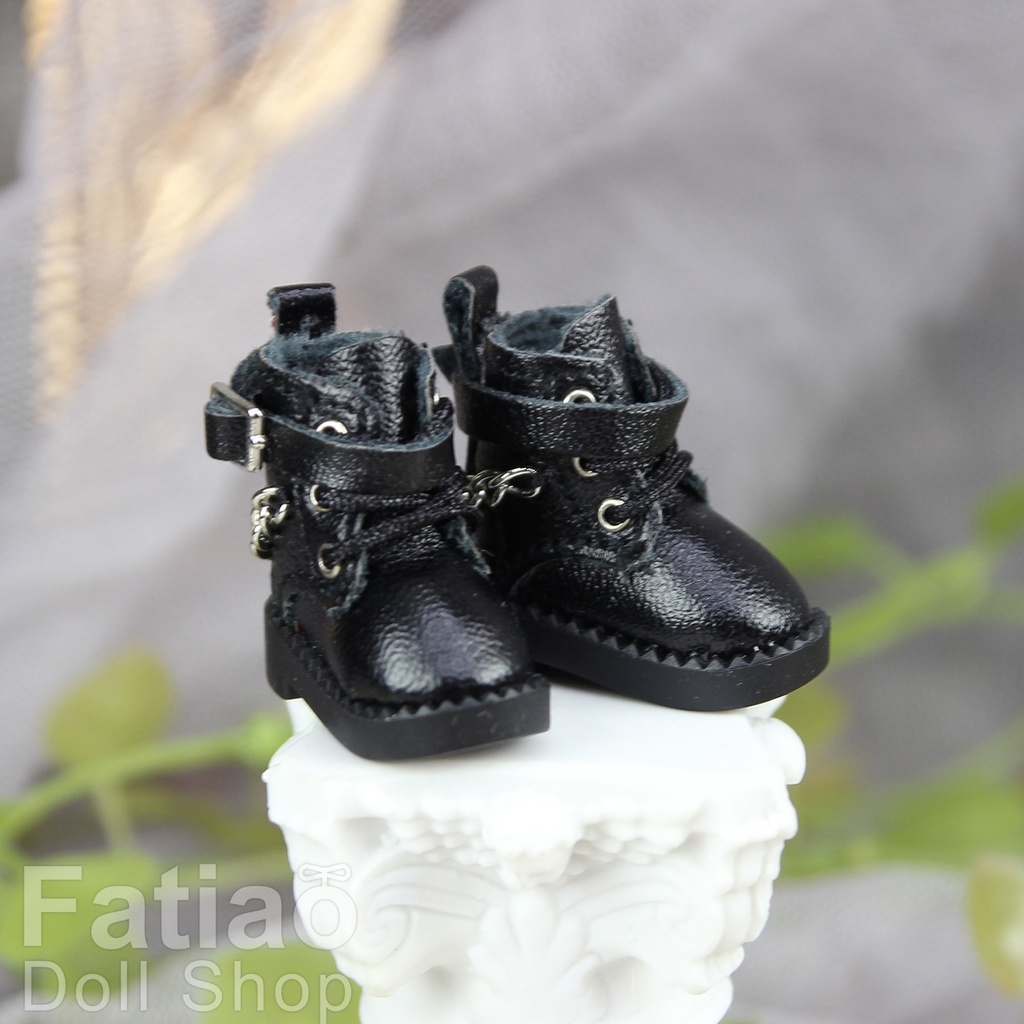 【モンクブーツ B / Obitsu 11 / Blythe / 初代リカちゃん】Fatiao Doll Shop