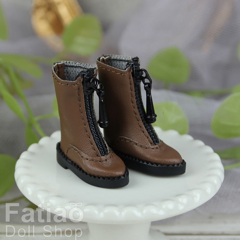 【ジッパーロングブーツ / オビツ11 / 初代リカちゃん / ブライス】Fatiao Doll Shop