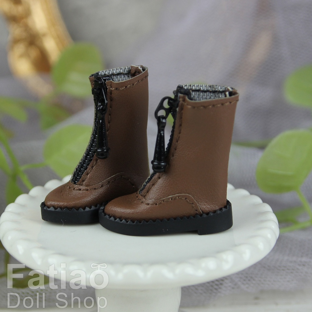 【ジッパーロングブーツ / オビツ11 / 初代リカちゃん / ブライス】Fatiao Doll Shop