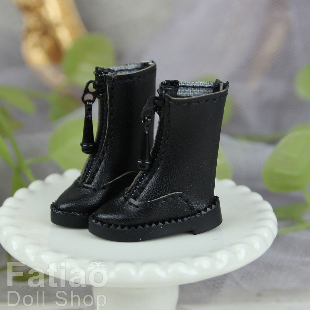 【ジッパーロングブーツ / オビツ11 / 初代リカちゃん / ブライス】Fatiao Doll Shop