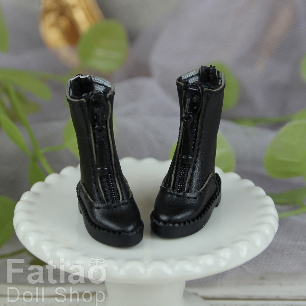 【ジッパーロングブーツ / オビツ11 / 初代リカちゃん / ブライス】Fatiao Doll Shop
