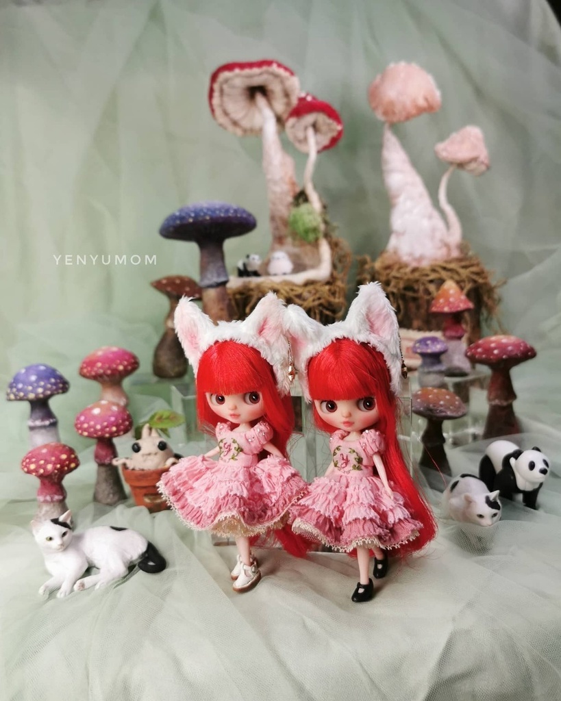 【子猫 ドレス セット / プチブライス】Yenyumom