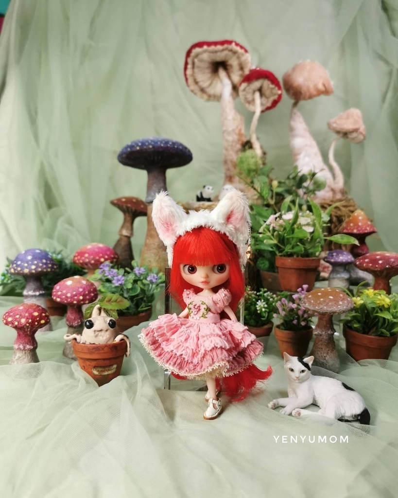 【子猫 ドレス セット / プチブライス】Yenyumom