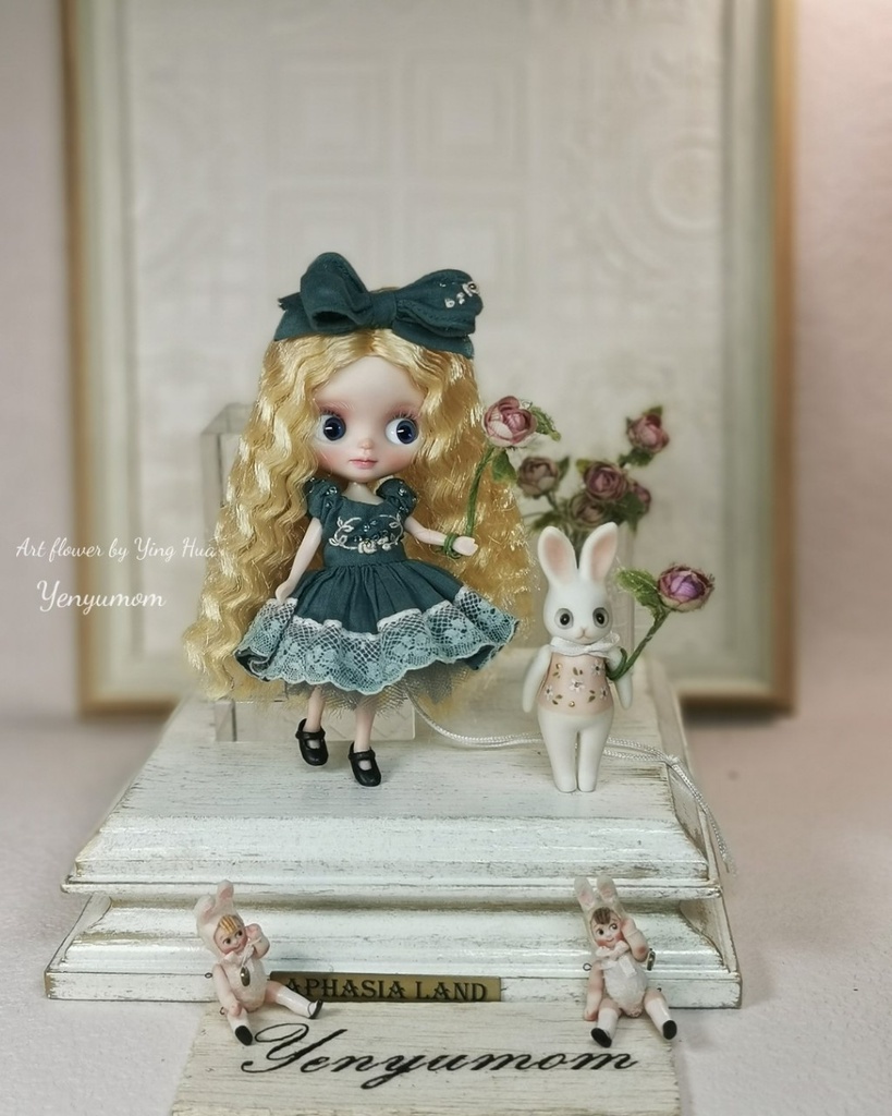 【マラカイトグリーン ドレス セット / プチブライス】Yenyumom