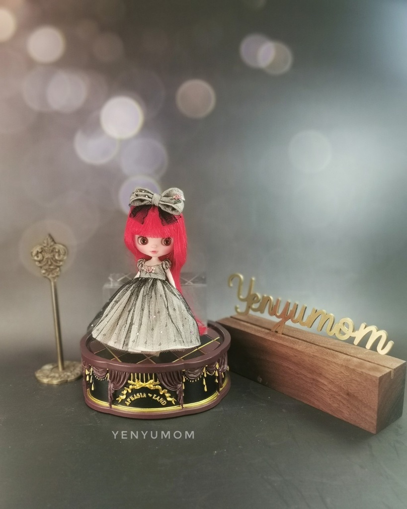 【ブラックシャンパン ドレス セット / プチブライス】Yenyumom