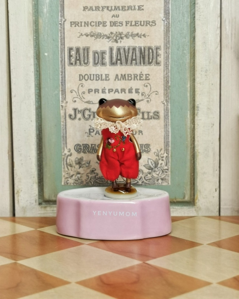 【ラフカラー 刺繍ロンパース 赤 / フォーチュンワンダフレンド】Yenyumom