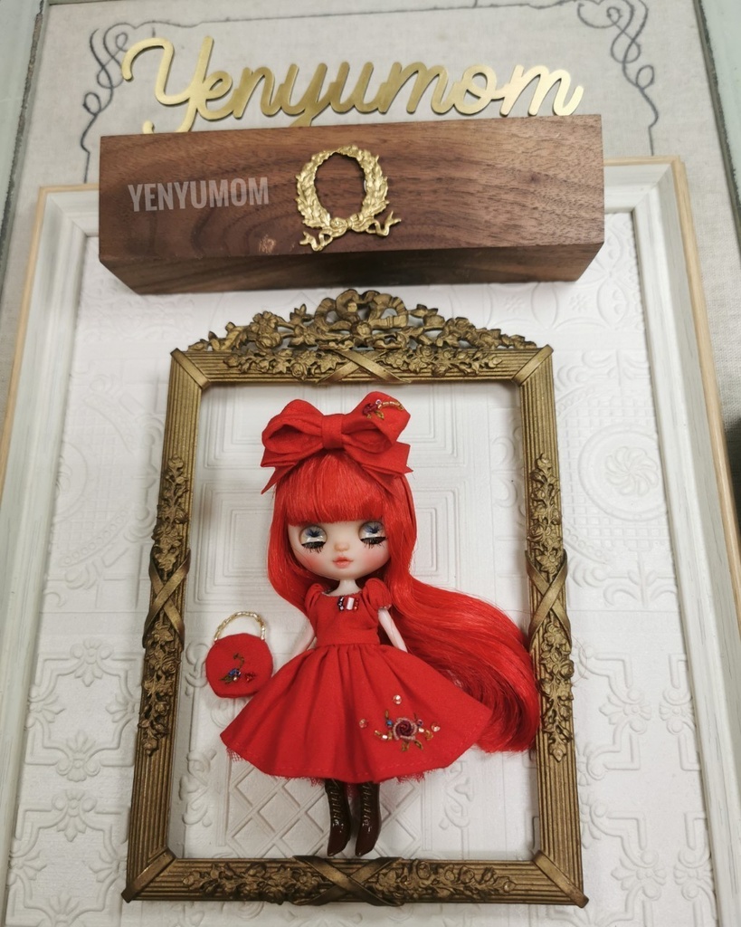 【刺繍ドレスセット / プチブライス】Yenyumom
