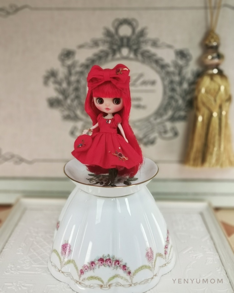 【刺繍ドレスセット / プチブライス】Yenyumom