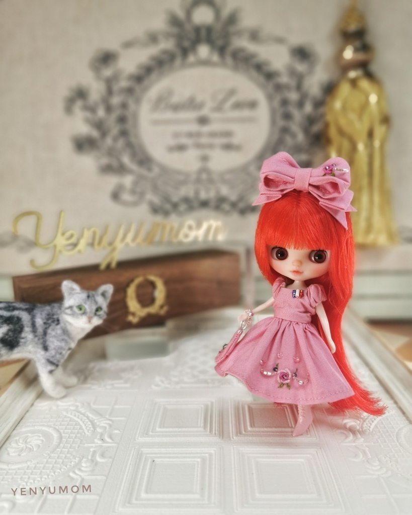 【刺繍ドレスセット / プチブライス】Yenyumom
