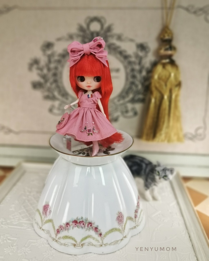 【刺繍ドレスセット / プチブライス】Yenyumom