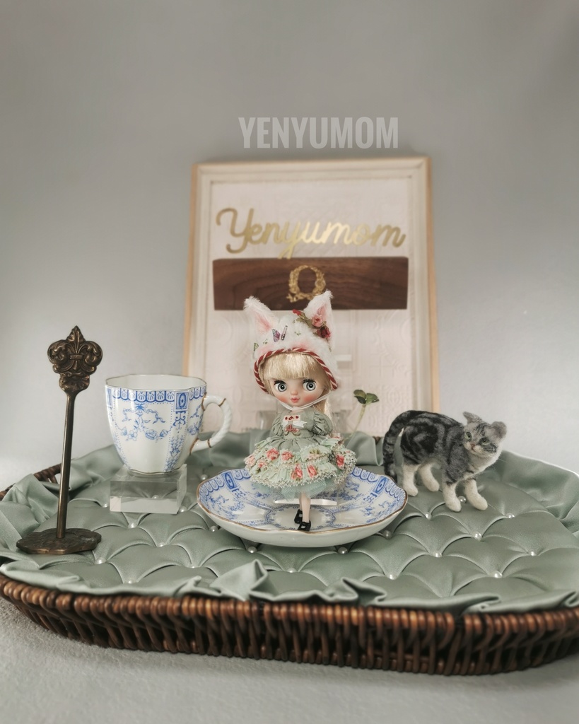 【クローバーキティドレスセット】プチブライス / Yenyumom