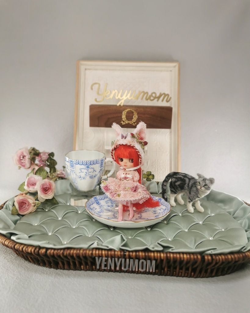 【クローバーキティドレスセット】プチブライス / Yenyumom