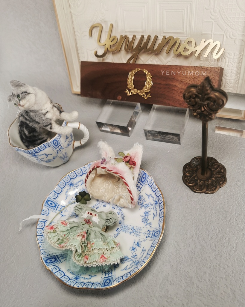 【クローバーキティドレスセット】プチブライス / Yenyumom