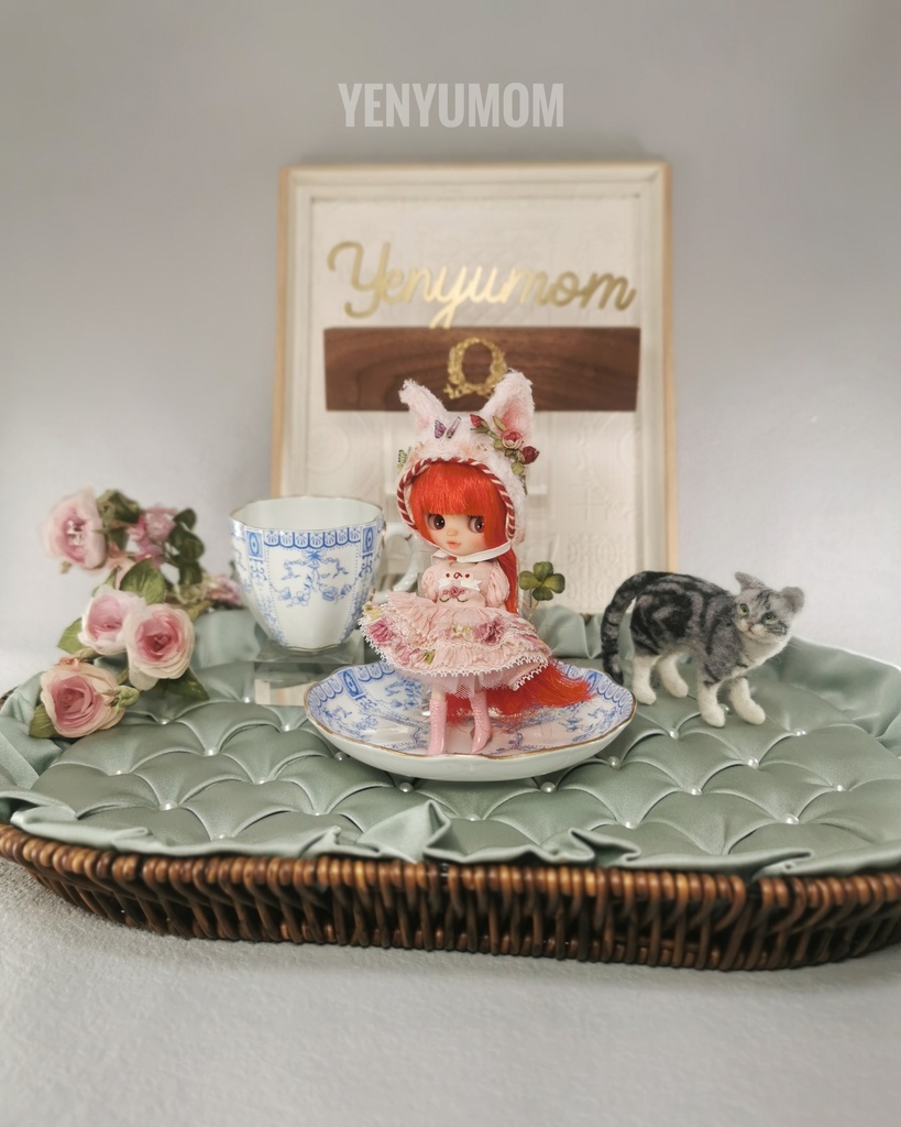 【クローバーキティドレスセット】プチブライス / Yenyumom