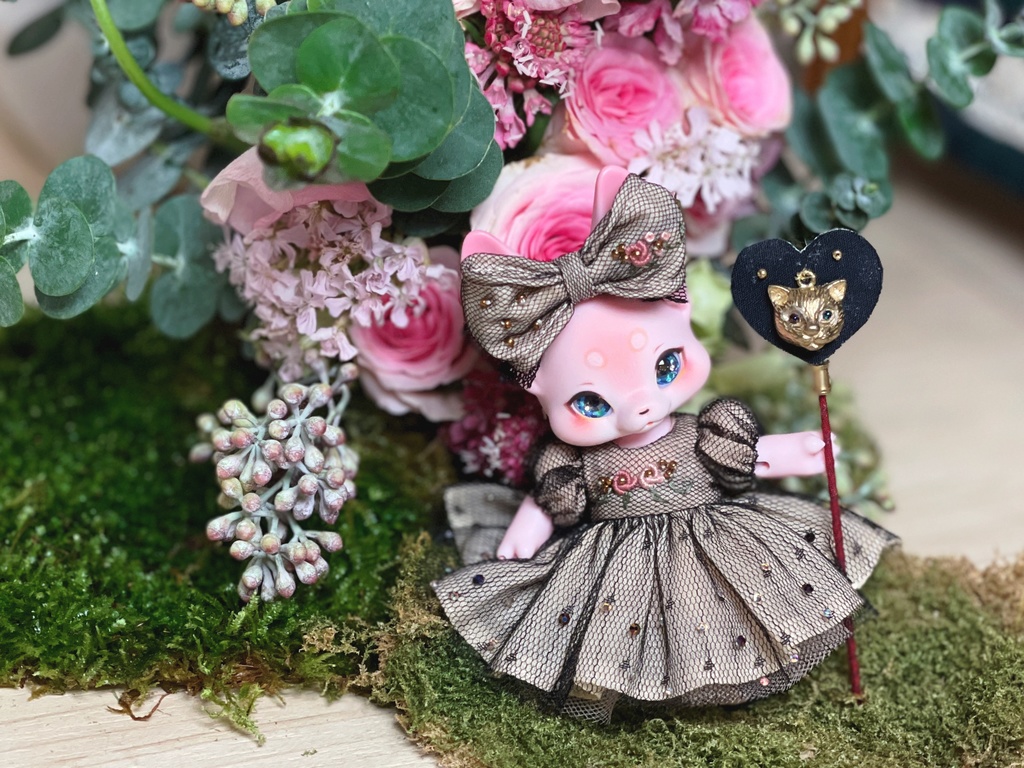 【星紗の夜歩き 刺繍ワンピースセット】KUMUKUKU / Yenyumom