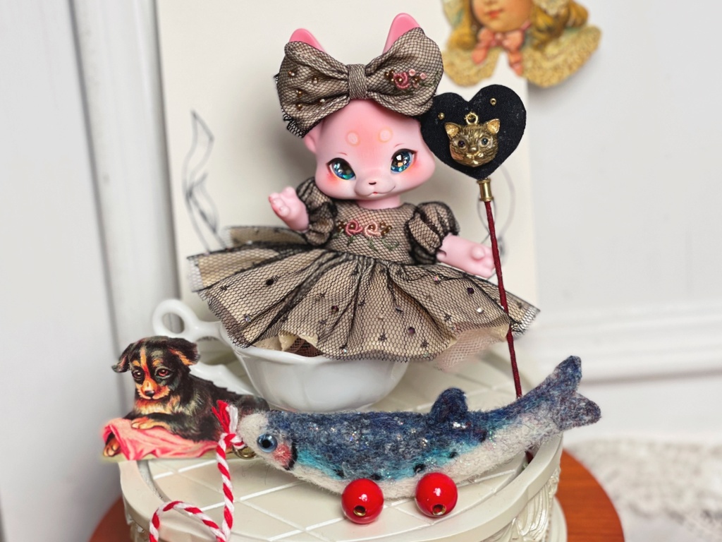 【星紗の夜歩き 刺繍ワンピースセット】KUMUKUKU / Yenyumom