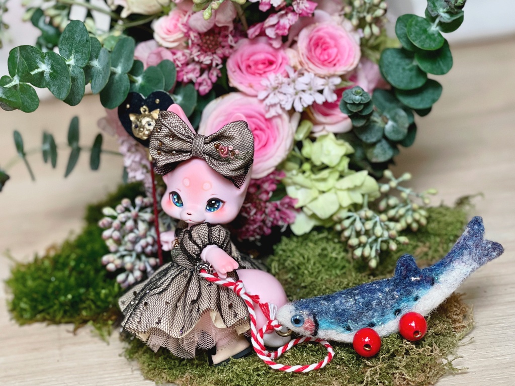 【星紗の夜歩き 刺繍ワンピースセット】KUMUKUKU / Yenyumom