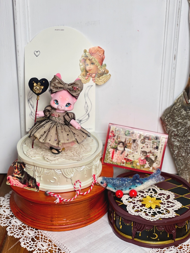 【星紗の夜歩き 刺繍ワンピースセット】KUMUKUKU / Yenyumom