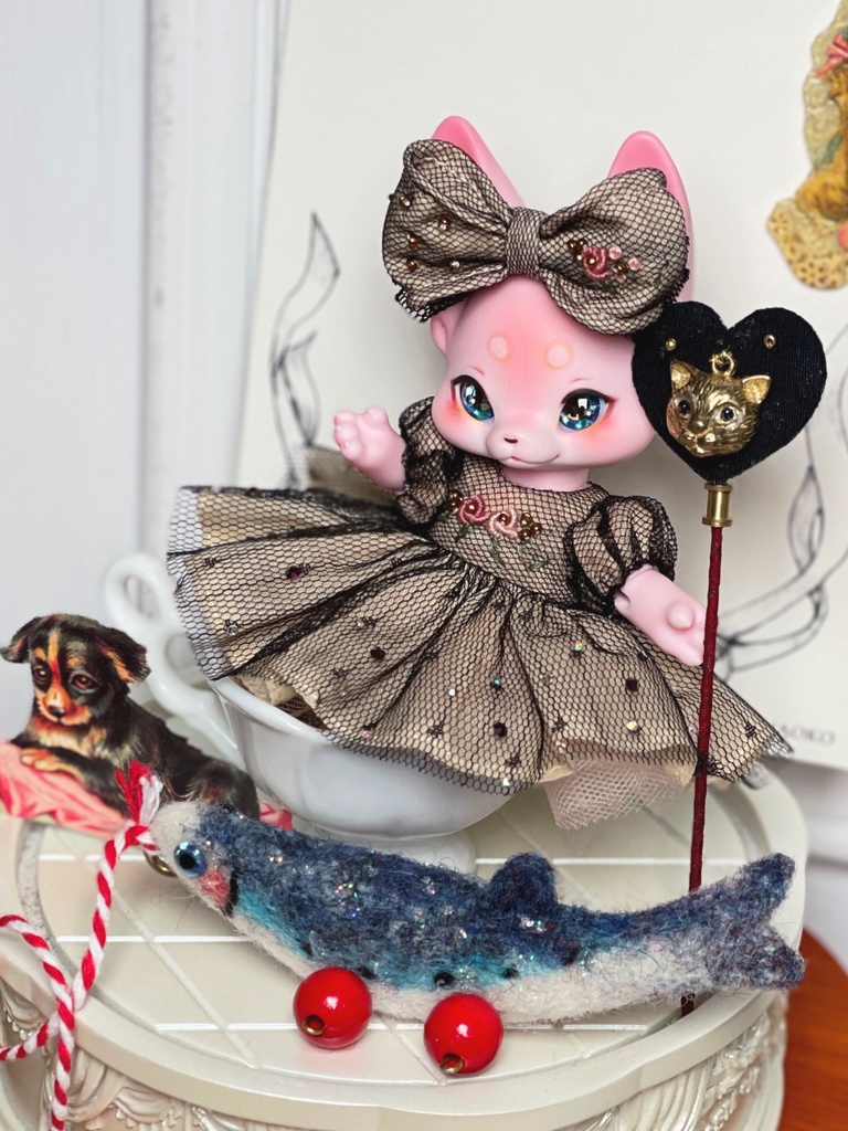 【星紗の夜歩き 刺繍ワンピースセット】KUMUKUKU / Yenyumom