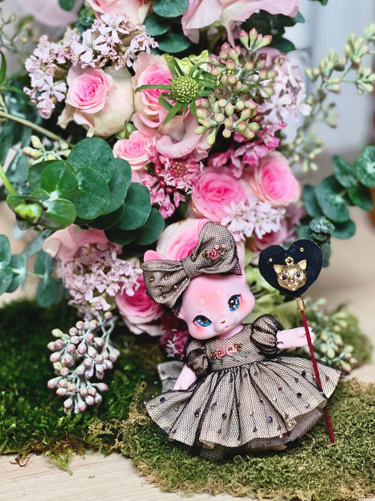 【星紗の夜歩き 刺繍ワンピースセット】KUMUKUKU / Yenyumom