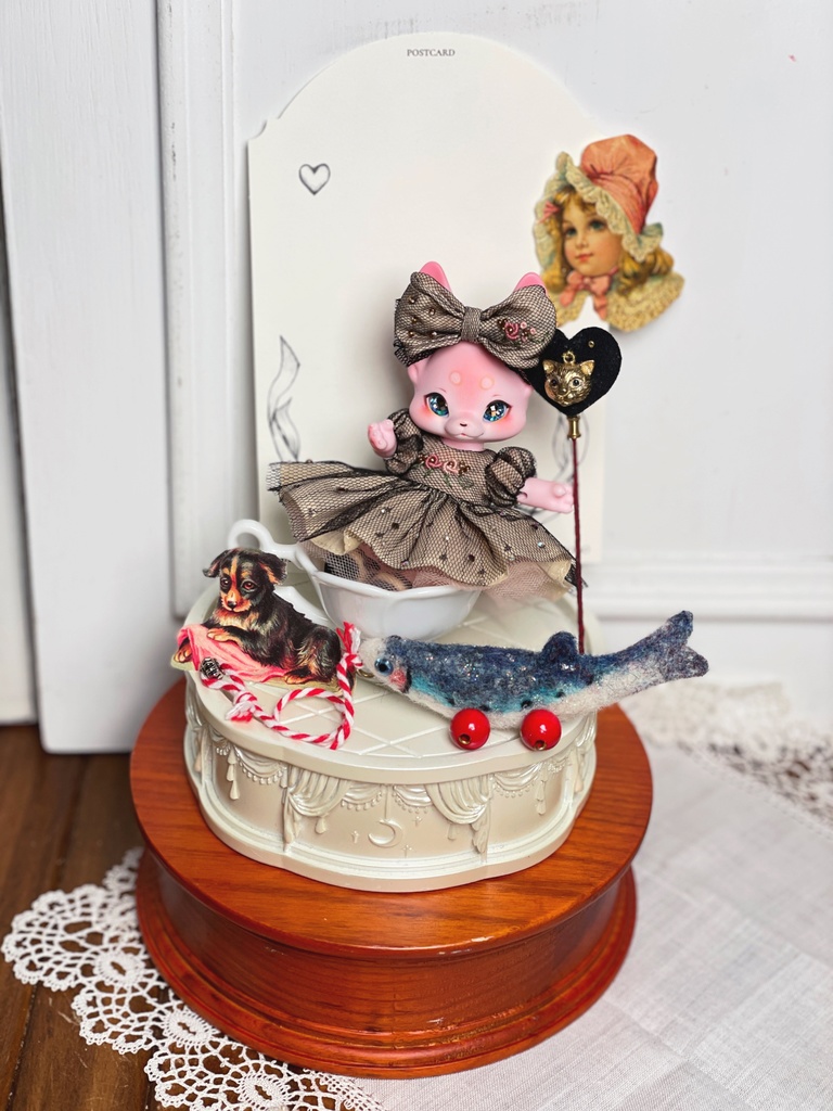 【星紗の夜歩き 刺繍ワンピースセット】KUMUKUKU / Yenyumom