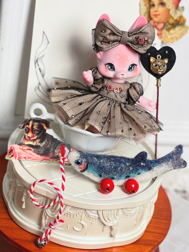 【星紗の夜歩き 刺繍ワンピースセット】KUMUKUKU / Yenyumom