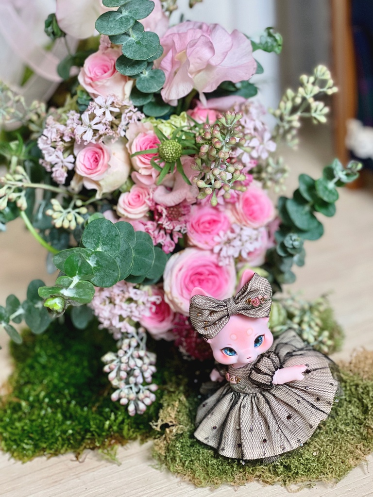 【星紗の夜歩き 刺繍ワンピースセット】KUMUKUKU / Yenyumom