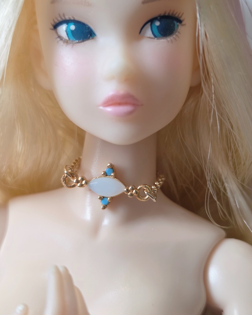 【オーバルホワイトストーン ネックレス】JIWU-6NK-WG ネオブライス momoko OB24 Azone