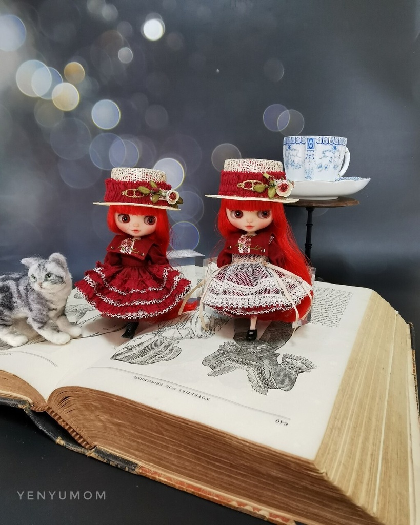 【麦わら帽子と刺繍ドレスセット】プチブライス / Yenyumom