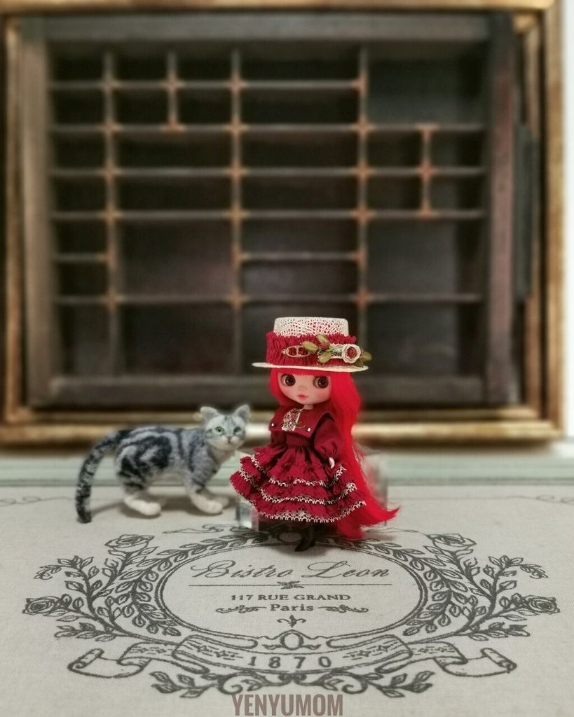 【麦わら帽子と刺繍ドレスセット】プチブライス / Yenyumom