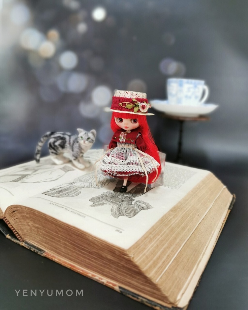 【麦わら帽子と刺繍ドレスセット】プチブライス / Yenyumom