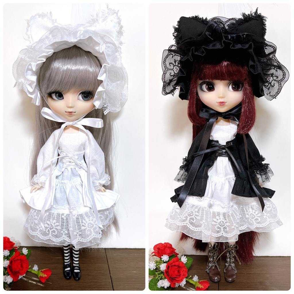 【即納品】1/6サイズ*コルセットワンピースセット(全2色)