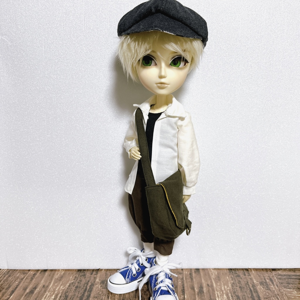 【即納品】1/6サイズ＊ニュースボーイセット(デニム×カーキ)