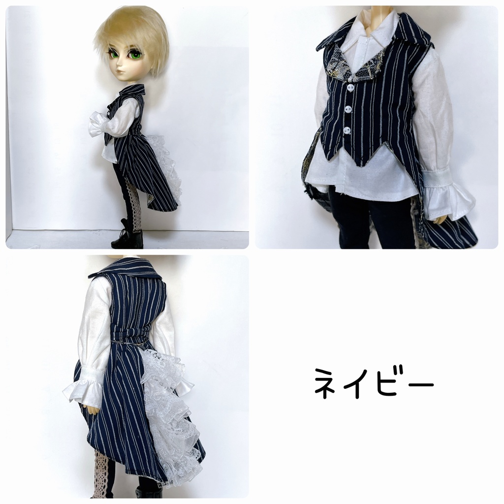 【即納品】1／6サイズ＊バックリボンフリルベスト